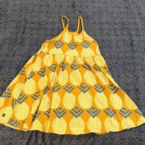 Tea Collection Yellow and Blue Kids Casual Dress